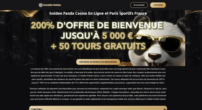 En savoir plus sur golden panda casino connexion
